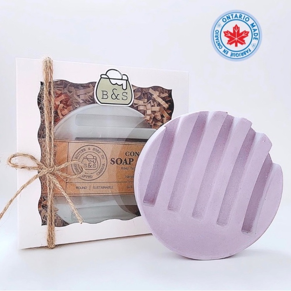 Concrete Soap Dish with gift box